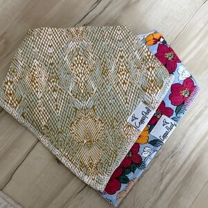 Copper Pearl Reversible Baby Bandana Bib